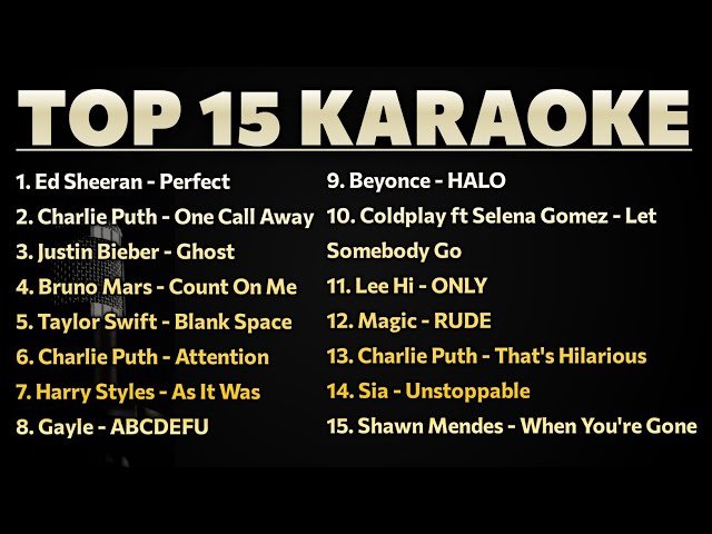 best karaoke songs