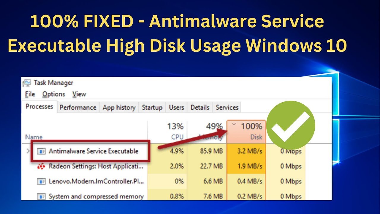 About antimalware service executable