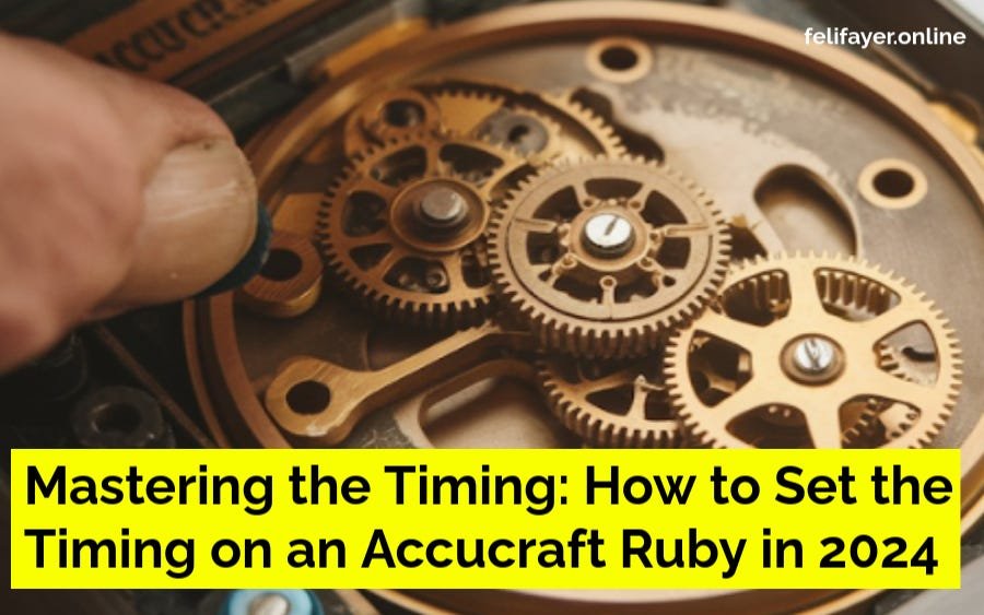 how to set the timing on a accucraft ruby